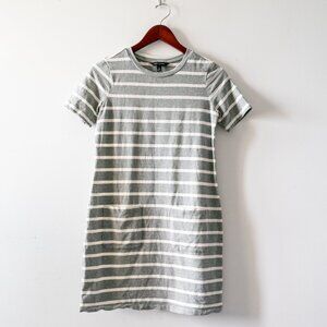 Banana Republic short-sleeve T- Shirt Dress gray/white